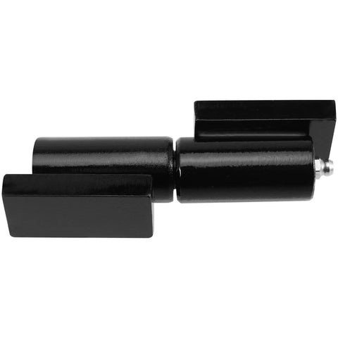 Close-up of Heavy Duty Barrel Gate Hinge Set, single 5-Inch Weld On Ball Bearing Hinge, durable iron construction for swing gates and trailer ramps.