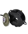 Front view of BN14 electromagnetic motor brake disc with mounting hub and black housing