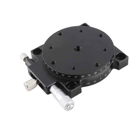 Manual Displacement Platform With Micrometer Fine Tuning And Cross Roller Guides 360 Degree Rotary Linear Stage Aluminum Sliding Table