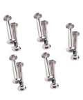 16 Piece Inline Skate Replacement Screws Kit, Stainless Steel Skate Wheel Screws For Inline Bearings, Durable Hex Socket Fasteners