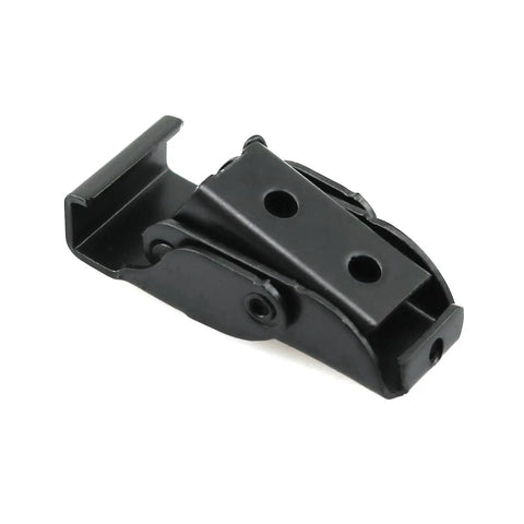 Black Stainless Steel Draw Toggle Buckle 2 Pack 40x16mm Beefy Heavy Duty Spring Loaded Hook Type Box Latch side view