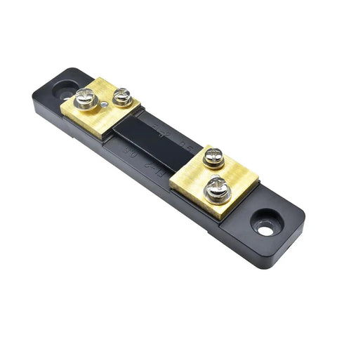 Heavy Duty DC External Shunt Resistor Badass Ammeter Adapter featuring durable metal housing and 300A capacity.