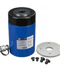 Power Twin Single Acting 50 Ton Hydraulic Ram With 10,000 PSI, Includes Threaded Ram Head Insert, Ram Attaching Screws, And Ram Half Coupler