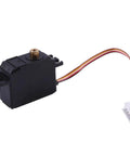 Premium Metal Steering Gear Upgrade Servo Motor For RC Cars And Trucks Offering Hella Tough Durability Smooth Steering and Badass Performance For Your Next Epic Rig, black metal with wiring.