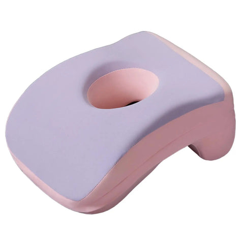 Violet Office Nap Pillow With Memory Foam Neck Support Headrest, Removable Pillowcase, Lightweight Portable Cushion
