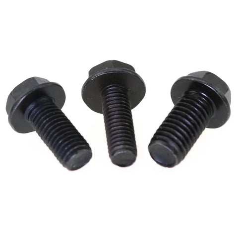 Heavy Duty Reverse Thread Screws 3 Pack Left Hand Allen Hex Bolts Stainless Steel 6Mm 7Mm 8Mm Black Oxide Coated for 110V Cutters, detailed view of black coated hex bolts.