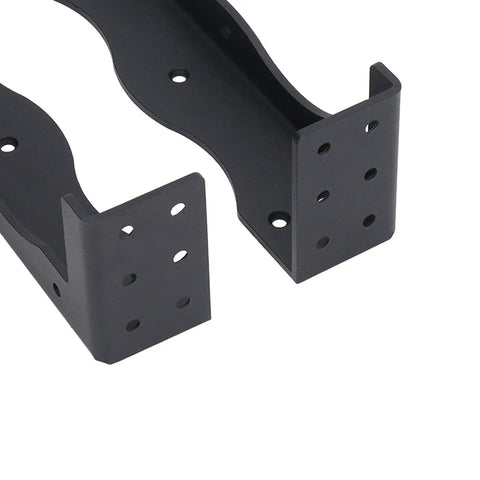 Heavy Duty Carbon Steel Floating Shelf Bracket With Rust-Proof Frosted Black Coating For Kitchen Bathroom Office TV Cabinet And Bedside Tables, No Sag Up To 80 Lb Per Bracket