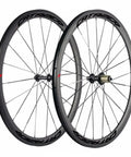700C Carbon Fiber Road Wheelset With Alloy J Bend Hub And Beefy Aero Spokes For Tubular Clincher Or Tubeless Rims Rim Brake Ready