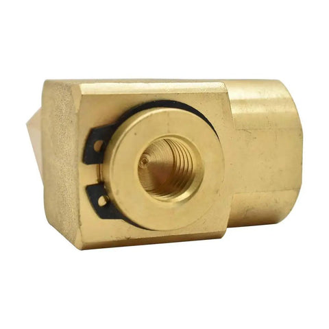 Half Inch NPT Female Brass Swivel Assembly For HSR90 Hose Reel 360 Degree Rotation Keeps Hose From Kinking And Twisting No Fuss Built Tough With Durable Brass Construction For Long Lasting Performance front view