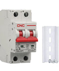 Beefy DC Miniature Circuit Breaker, 2 Pole 63A 1000V Isolator for Solar PV System with DIN rail and screws