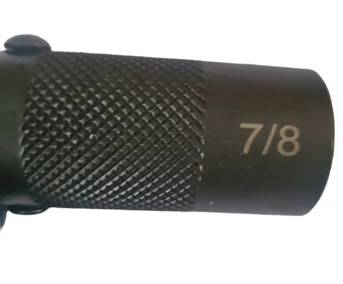 Knurled 7/8 socket detail on Heavy Duty Scaffold Ratchet Wrench Set With 7/8 Open End And 7/8 Socket Plus 1/2 Drive