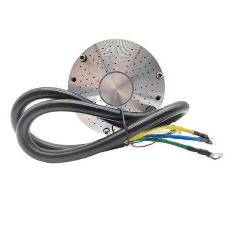 Beefy 48V 2000W Brushless Motor For Electric Scooters And Motorcycles, 4500 RPM Peak, MY1020 Type Compatible, Mid Drive Design, Supports 100 To 200kg Load, Durable Copper Windings And Alloy Shell, round motor with wiring