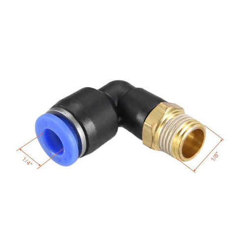 Heavy Duty 90 Degree Push To Connect Fitting 6Mm Tube To G1/8 Male Elbow For Pneumatic Air Systems Quick Snap Lock Couplers With No Sweat Setup Smooth Workflow Pack Of 10