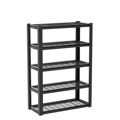 72 Inch Beefy Heavy Duty Garage Shelving Unit With Adjustable Metal Shelves For Basement Storage, Ultra Strong Steel Frame, Reinforced Uprights, Easy Assembly, Crazy High Load Capacity For Tools And Gear