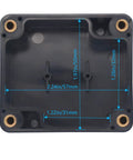 Solid Build Ip65 Waterproof Abs Plastic Electronic Project Box With Drain Plugs Outdoor Electrical Enclosure Battery Housing with dimensions.