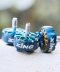 XING2 2207 FPV Brushless Motors 1855KV 6S Four Pack with high torque for FPV racing drones, durable blue casing.