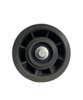 Supercharger Double Pulley Idler Belt Kit for M113K Mercedes AMG, black cast iron idler pulley with center hex bolt.