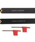 Four Pack Beefy Carbide Turning Inserts CCMT09T304 And CCMT32.51 With SCMCN1212H09 80 100 Lathe Turning Tool Holder Set