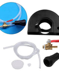 Pro Grade Heavy Duty Angle Grinder Guard Protector Kit Stainless Steel Dustproof Safety Cover For 4 Inch Grinders Waterproof Guard System Easy To Install And Remove Slotting Machine Ready with water port and piping accessories.