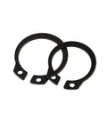 Pro Grade Heavy Duty Snap Ring Kit 500 To 900 Pieces, M5 Through M20 External Circlips in black stainless steel, close-up view