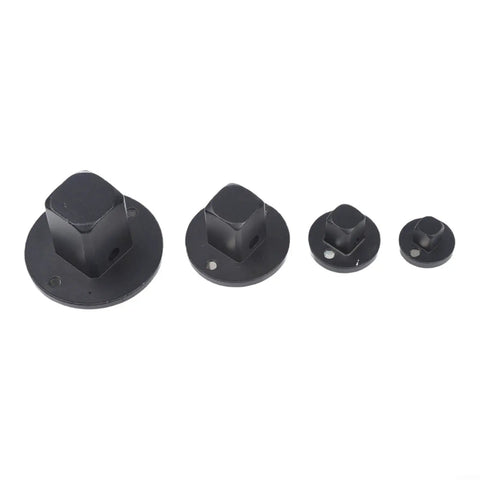 Super Tight Low Profile Socket Adapter Set 4 Piece Heat Treated Steel Gear Converter Kit For Easy Auto Repair In Sneaky Spots And Quick 1-3/4 Inch Turns Made Simple, 4 black adapters