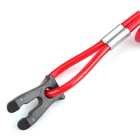 Close-up of Suzuki Kill Switch Lanyard for Boats and Outboard Motors, Emergency Safety Cord for Ignition Stop Switch