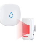 Motion Sensor Door Chime With Wireless PIR Detector And Receiver, Instant Entry Alerts For Home Office Store Or Garage