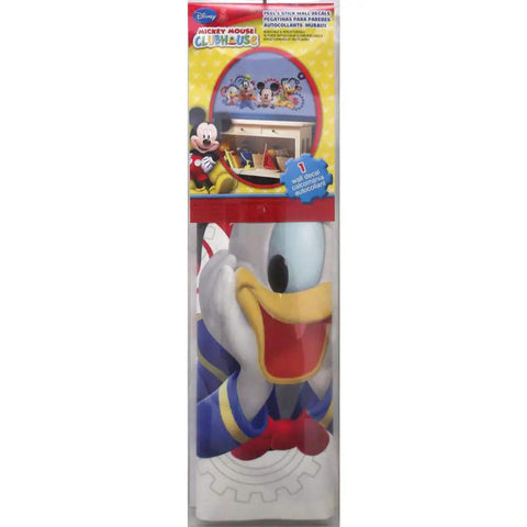Pack of Mickey Mouse Clubhouse Capers Giant Peel And Stick Wall Decals in packaging showing Donald Duck, 39x16.75 inches.