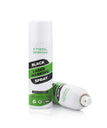 Front view: XTool Black Laser Marking Spray can, 8.5 oz, white aerosol with green/black label; two cans visible
