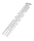 Stainless Steel Model Ship Tank Multitool Kit With Tube Bender, Folding Tool, Auxiliary Ruler, And Vices, ruler detail view