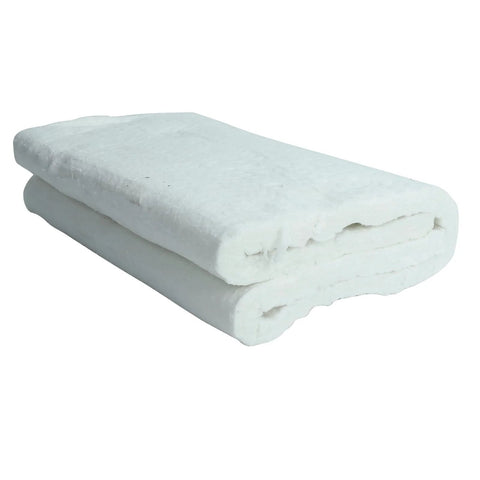 BACLAUGH ceramic fiber insulation blanket, white, 1x16x48 in, 2400°F fireproof for furnaces and stoves