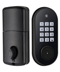 Heavy Duty Keyless Entry Door Lock With Bright Glowing Keypad Rock Solid Electronic Deadbolt side view with keypad and assembly