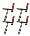 4-Pack 180 Degree Welding Fixture Screw Clamps For Five Eighth Inch Tables Heavy Duty Pro Grade Solid Steel Hold Down Tools