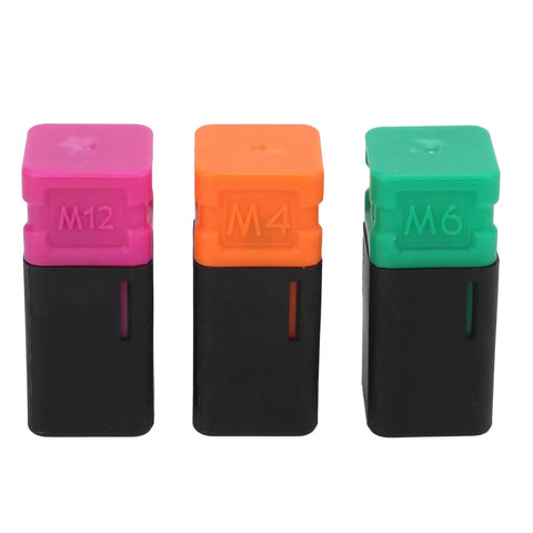 Colorful mandrels in 14 Inch Hand Blind Rivet Nut Setter Kit With 6 Interchangeable Mandrels Anti Slip Curved Handle DIY Friendly