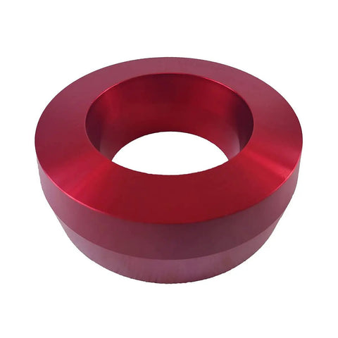 F150 Front Leveling Kit 2.5 Inch for 1997-2003 2WD Road Fury Red T6 Billet Aluminum Coil Spring Spacer, top view
