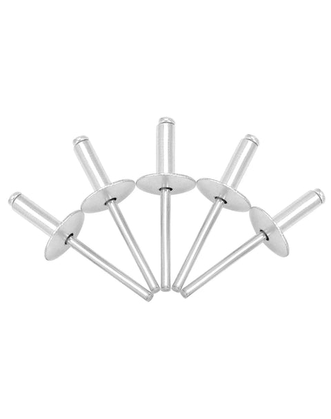 Hardcore Heavy Duty Aluminum Blind Rivets With Large Flange And 500 Piece Professional Hardware Kit For Metal Bonding And Auto Body Work Built Tough And Rust Resistant