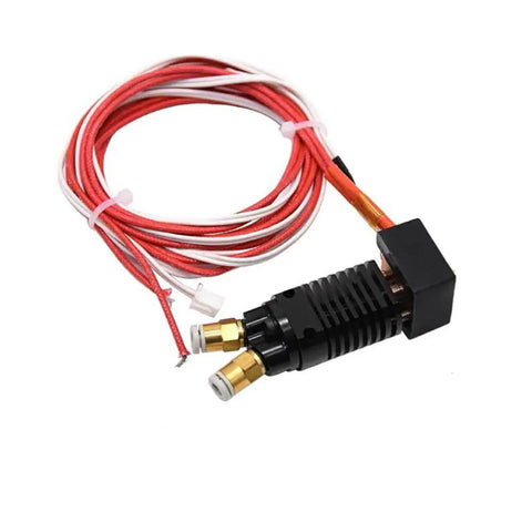 Dual Color 2 in 1 Out Hotend Extruder with 0.4mm Brass Nozzle Silicone Sock Heater and Thermistor for Ender 3 V2 3D Printer