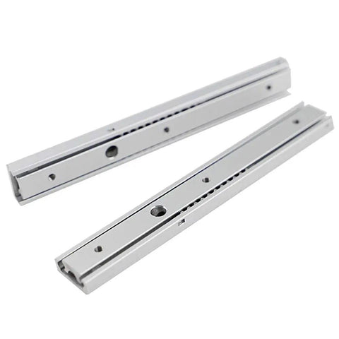 20mm Double Row Steel Drawer Slides With Ball Bearing Runners 350mm Heavy Duty Cabinet Hardware showcasing smooth steel rails.