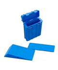 Blue casing and components for Lightweight Golf Swing Trainer For Indoor Practice And Dial In Your Impact Position Corrector Device