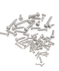 Metric M1 To M2 Stainless Steel Phillips Pan Head Self Tapping Screws 750 Piece Assortment Kit scattered on surface.