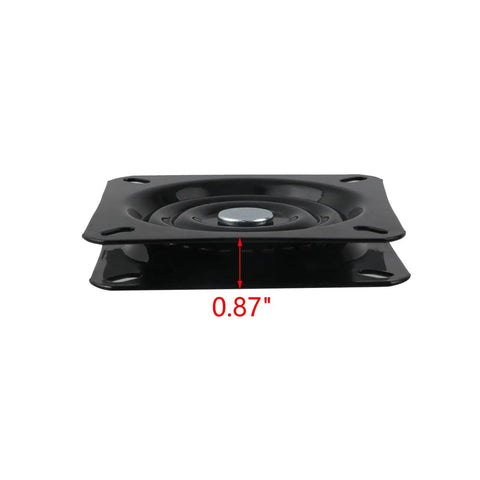 Heavy Duty Black 5 Inch Swivel Replacement Plate For Bar Stools Rock Solid Cold Rolled Steel Hardware Smooth Spin Upgrade For Home Furniture Built Tough No Fuss DIY Repair And Seat Fix
