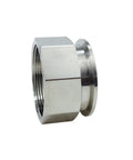 Geife 304 stainless steel tri-clamp to female NPT sanitary adapter, 2 in FNPT x 2 in TC