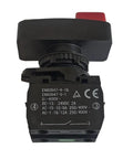Industrial Push Button Switch With 1NO 1NC Contacts For Electrical Equipment, Compatible With AC 125V 250V And 400V on black housing