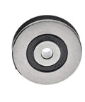 Beefy Heavy Duty Iron And Bearing Steel Deep U Groove Pulley Wheel For Wire Rope Lifting Guide 50mm Outer Diameter 8mm ID