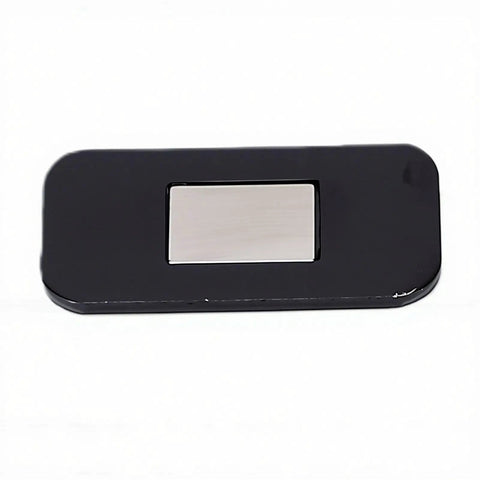 Strong No Drill Magnetic Cabinet Catches With Adhesive Backing Stainless Steel Latches 20 Pack, adhesive side visible