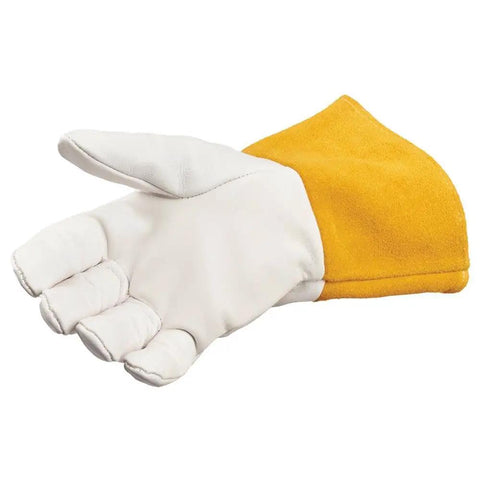 Cowhide Welding Gloves SafeGear For Tig Welding Wing Thumb EN388 3131 Certified Medium 2 Pack Durable Split Cowhide Leather Abrasion Resistant Comfortable Grip For Welding Projects