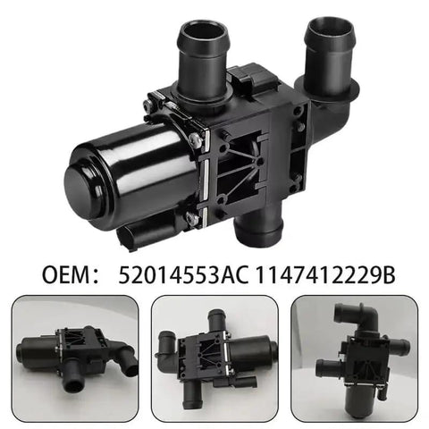 Heavy Duty Heater Control Valve Coolant Solenoid For Fiat 500E 2014 2019 Electric Vehicle Regulator 52014553AC 1147412229B close-up view