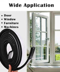 Knock Out Those Pesky Drafts With 1/2 Inch Wide 1/4 Inch Thick Single Sided Foam Tape, Closed Cell Weather Stripping near a window.