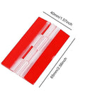Clear Acrylic Self Adhesive Hinge Set, 4 Pack, 65x40mm Transparent Folding Hinges for Cabinets with size dimensions