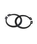 External Circlip Snap Ring Set 30 Pcs 1-1/2 Inch Round Wire Retaining Rings For Doors And Windows Spraying Equipment Machinery Black Durable Finish